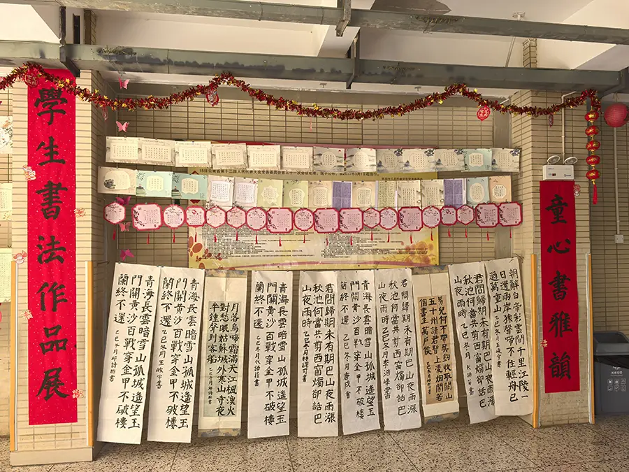 中小学生软笔书法阶梯课照片